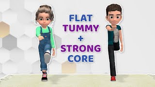 5-DAY FLAT TUMMY CHALLENGE: CORE EXERCISES FOR KIDS
