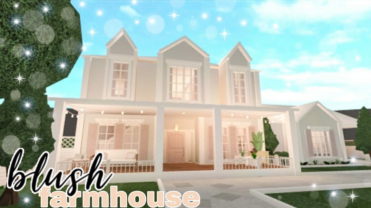 Bloxburg: Blush Farmhouse - YouTube