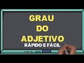 O que é Grau Comparativo e Superlativo do ADJETIVO? Fácil -  Parte 2   I Português On-line