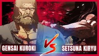 😈 KENGAN ASHURA | Setsuna Kiryu vs Gensai Kuroki  en latino 2 Temporada