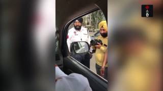 Watch: Punjab Finance Minister Manpreet Badal Nabs Traffic Cop Taking Bribe