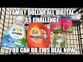 FAMILY DOLLAR ALL DIGITAL $5 CHALLENGE| YOU CAN DO THIS DEAL