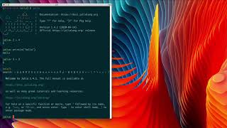 Starting Julia REPL and Exploring Modes and Help System