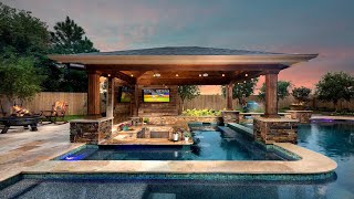 WONDERFUL! 100+ OUTDOOR SWIMMING POOL DESIGN WITH DECK IDEAS | BACKYARD ABOVE GROUND POOLS IDEAS