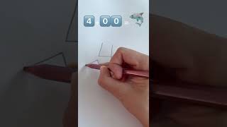 4 + 00 = 🦈. How to draw a shark? Cách vẽ cá mập đơn giản. Easy. Step by step. Drawing.