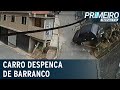 Carro despenca de barranco, capota e deixa dois feridos | Primeiro Impacto (21/04/21)