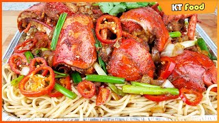 [EN SUB] Làm TÔM HÙM XÀO MÌ Thêm SỐT ĐẶC BIỆT này sẽ Ngon Cực Kỳ | Lobster Noodles | KT Food