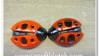 Resin Nail Polish Lady Bugs   Make Something Monday