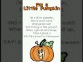 I am a little pumpkin /popular nursery rhymes/ poem for kids @study with fun