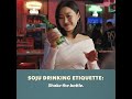 how to drink soju in south korea