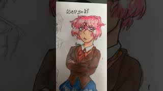 Natsuki Drawing DDLC #natsuki #natsukiddlc #ddlc