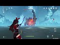 【genshin impact】lv40 amber vs lv90 azhdaha. no damege 245 charged attacks genshinimpact nodamage