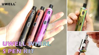 Uwell Whirl S Pen Kit First Look | Direct/Button Vaping | Elegomall