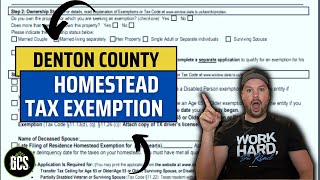 Denton County: Homestead Tax Exemption