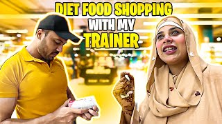 Diet Food Shopping With My Gym Trainer 💪🏻 Aj Kis K Ghar Dawat Thi 😍