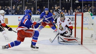 Lindberg scores two as Rangers even series against Senators