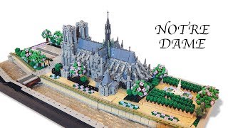 Microscale LEGO Notre Dame Cathedral | Brickworld Chicago 2019