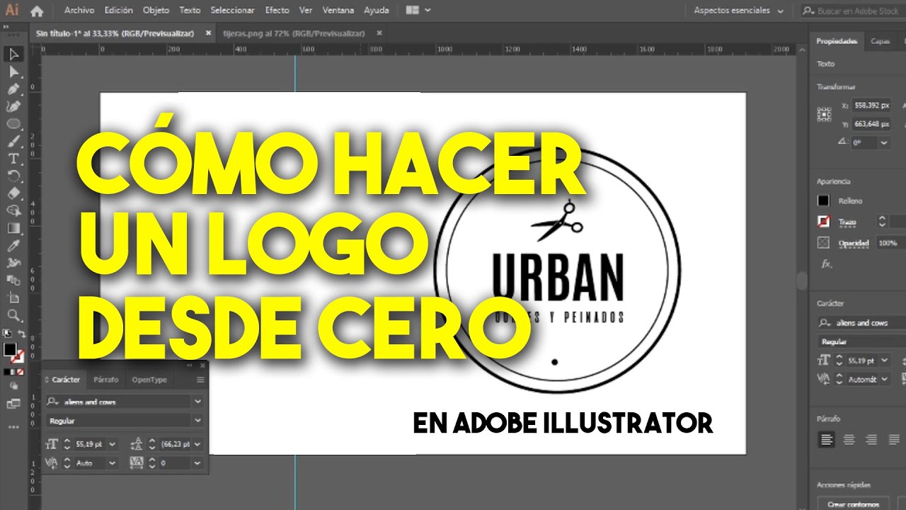 CÓMO HACER UN LOGO DESDE CERO En Adobe Illustrator - YouTube