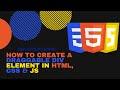 How to create a Draggable Div Element in HTML, CSS & JS