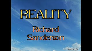 Richard Sanderson - Reality (with lyrics)