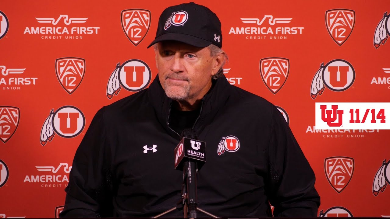 11/14/22 - Utah Football Press Conference - YouTube