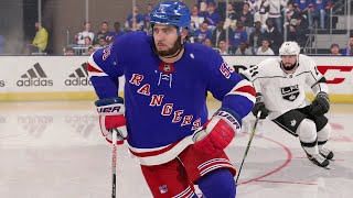 New York Rangers vs Los Angeles Kings - NHL Today Live 1/24/2022 Full Game Highlights - NHL 22 Sim