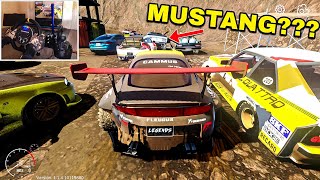 I Tried to RACE my Subscribers with the CRAZIEST Rally Builds in CPM2 using the Sim Wheel