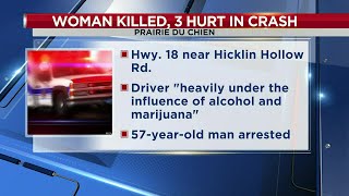 Prairie du Chien woman killed in crash; husband, granddaughters critically hurt