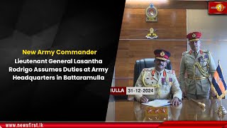 New Army Commander; Lieutenant General Lasantha Rodrigo Assumes Duties