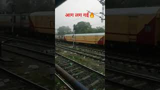 Aag lag gyi #fire #train #trending #crazy #funny #love #shorts #reels #viralvideo #viralshorts #bus