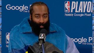 James Harden after winning Game 1 vs Celtics: “We’re coming in here to get Game 2 as well”🎤