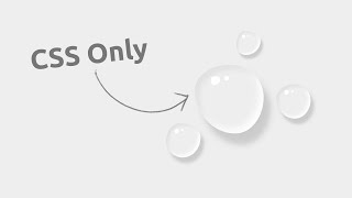 Water Drops | Drawing with Html & CSS Only