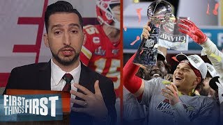Nick Wright celebrates Kansas City Chiefs 1st Super Bowl win in 50 years | NFL | FIRST THINGS FIRST