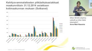 Miten KEHAS-ohjelma vaikutti ja miten tästä eteenpäin? Anne-Mari Raassina