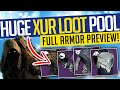 Destiny 2 | HUGE XUR LOOT POOL! FULL Armor Preview! Must Have & Rare Sets! (Season of the Lost)