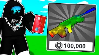 I bought the most PAY TO WIN weapon in Roblox..