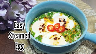 Quick \u0026 Easy Steam Egg Recipe /  Telur Kukus/Tim Telur