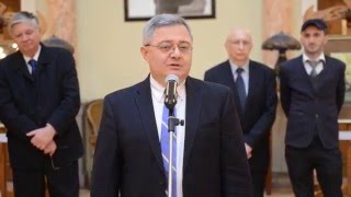 დავით უსუფაშვილის გამოსვლა უნგრელი მხატვრის მიხაი ზიჩის ხსოვნისადმი მიძღვნილ საღამოზე