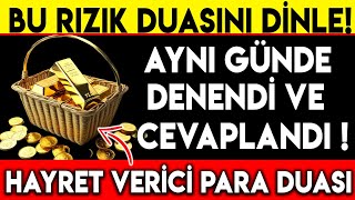 BU RIZIK DUASINI DİNLE AYNI GÜNDE DENENDİ VE CEVAPLANDI ! HAYRET VERİCİ PARA DUASI