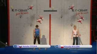 IFSC Climbing World Championships Paris 2012- Replay Women's Lead \u0026 Speed Finals