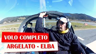 Un volo completo da Argelato all'isola d'Elba