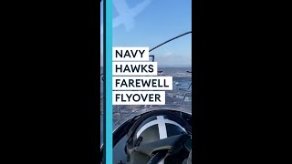 Farewell flight for Navy Hawks over UK #Shorts