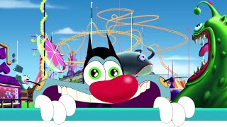 Oggy and the Cockroaches - Oggy Goes to the Amusement Park | BEST CARTOON COLLECTION | New Episodes