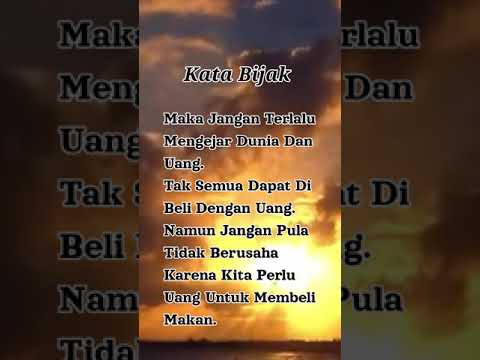 Kata Bijak Kata Mutiara Islam - Uang Bukan Segalanya #shorts #short ...