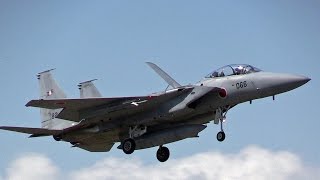 F-15 イーグル タッチ\u0026ゴー 航空自衛隊千歳基地第203飛行隊 JASDF