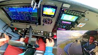 1st Landing 14L (FIXED) Boeing field Journey on Dec 20th 2024 - PANEL VIEW #aviationadventures