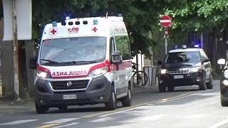 [VERY RARE] Ambulanza Croce rossa Levanto+Subaru Forester Carabinieri Levanto in sirena a La Spezia