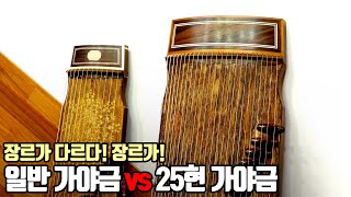 25현 가야금이란? : 산조(12현) 가야금과 25현 가야금의 차이점 / 25strings gayageum