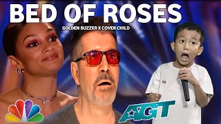 Gilden Buzzer | Simon Cowell cried when he heard the song Bed Of Roses with an extraordinary voice