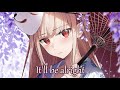 nightcore be alright female version lyrics